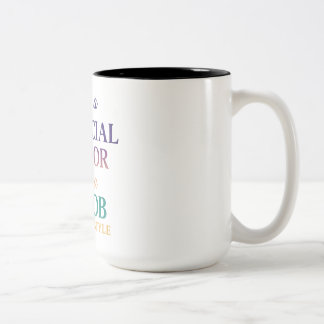 Caneca De Café Em Dois Tons Conselheiro financeiro - É um estilo de vida