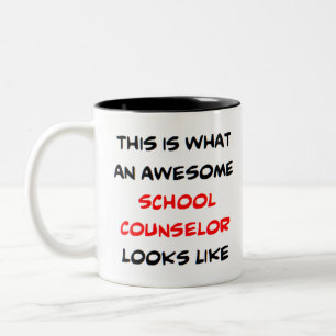 Caneca De Café Em Dois Tons conselheiro impressionante da escola