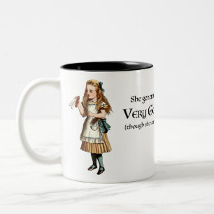 Caneca De Café Em Dois Tons Conselhos de Alice