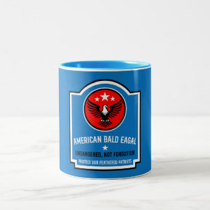 Caneca De Café Em Dois Tons Conservação e Proteção da Águia Americana