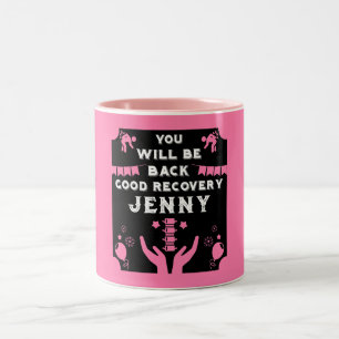 Caneca De Café Em Dois Tons Consiga Bem Após A Cirurgia De Volta