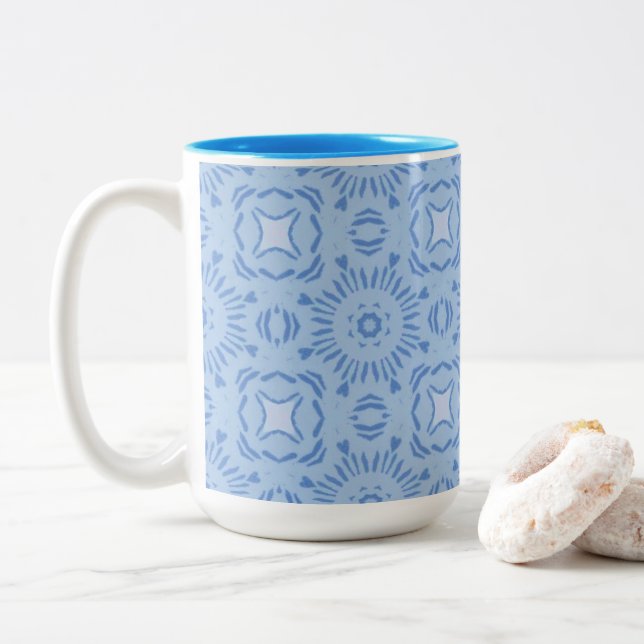 Caneca De Café Em Dois Tons Constelação Skyline (Com Donut)