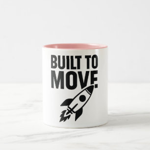 Caneca De Café Em Dois Tons Construído para mover T-Shirt