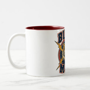 Caneca De Café Em Dois Tons Construído para se Mover Tigre Rugidor Atletismo V