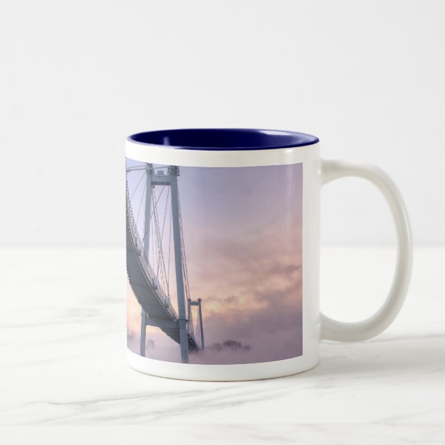 Caneca De Café Em Dois Tons Construtores de pontes (Direita)