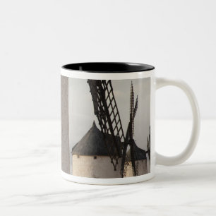 Caneca De Café Em Dois Tons Consuegra, antigos moinhos de vento de La Mancha