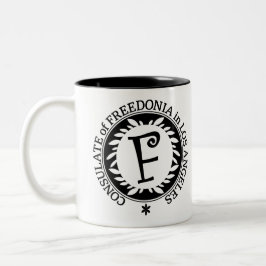 Caneca De Café Em Dois Tons Consulado de Freedonia Mug