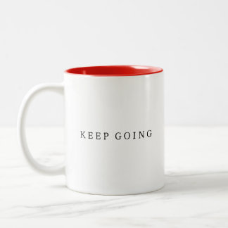 Caneca De Café Em Dois Tons Continua a ir para a Trendy & Elegant Design