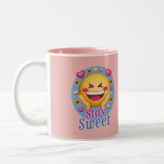 Caneca De Café Em Dois Tons Continue Doce  (Esquerda)