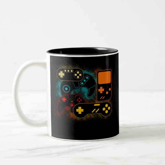 Caneca De Café Em Dois Tons Controladora de videogame (Esquerda)