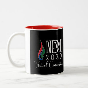 Caneca De Café Em Dois Tons Convenção virtual Mug (vermelho, 11 onças)