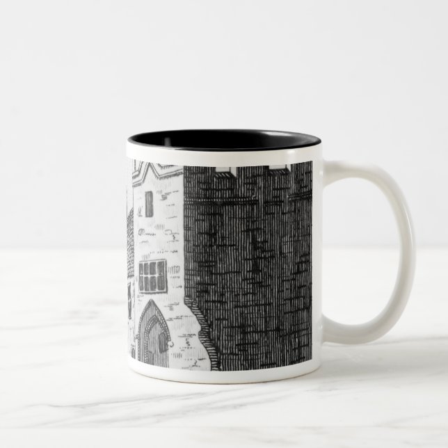 Caneca De Café Em Dois Tons Convento de Dartford, Kent (Direita)