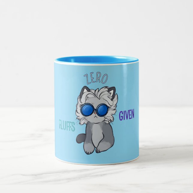 Caneca De Café Em Dois Tons Cool Cat Sunglasses , Comic Cartonne (Centro)