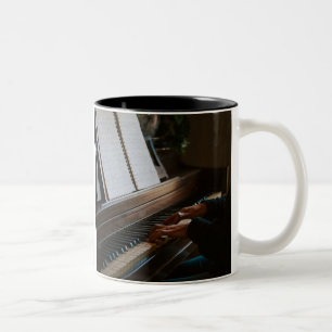 Caneca De Café Em Dois Tons Cool Piano