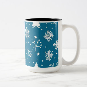 Caneca De Café Em Dois Tons Copas com vibe de inverno