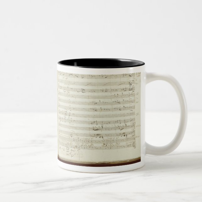 Caneca De Café Em Dois Tons Cópia autógrafo 'do Flute mágico (Direita)