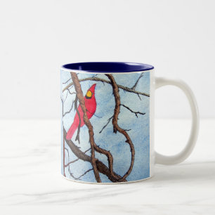 Caneca De Café Em Dois Tons Copo cardinal
