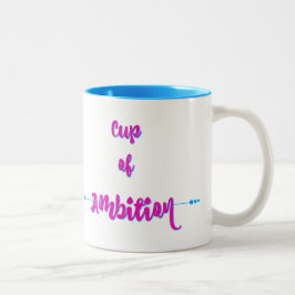 Caneca De Café Em Dois Tons Copo da ambição - rosa