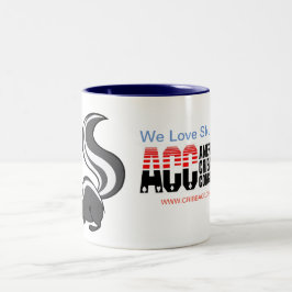 Caneca De Café Em Dois Tons Copo da jaritataca do congresso de Cribbage do