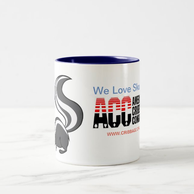 Caneca De Café Em Dois Tons Copo da jaritataca do congresso de Cribbage do (Centro)