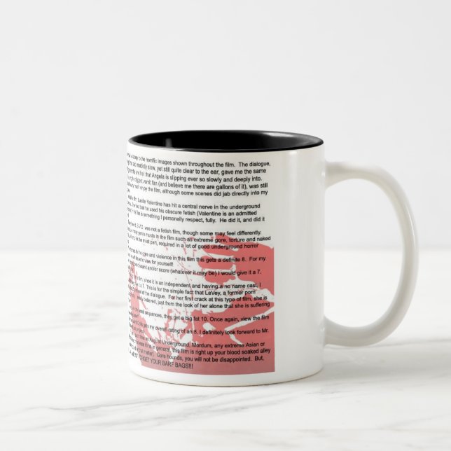 Caneca De Café Em Dois Tons copo da revisão (Direita)