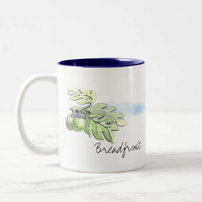 Caneca De Café Em Dois Tons Copo das frutas-pão (Esquerda)