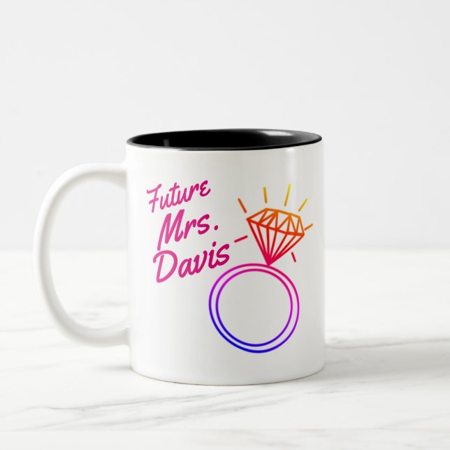 Caneca De Café Em Dois Tons Copo de Bachelorette (Esquerda)