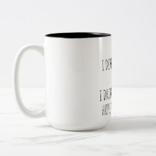 Caneca De Café Em Dois Tons Copo de café com citações engraçadas 