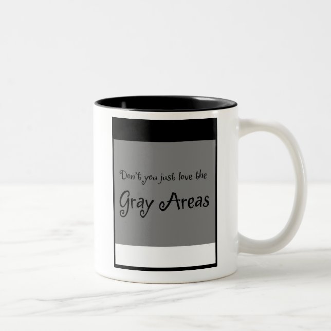 Caneca De Café Em Dois Tons Copo de café da área cinzenta (Direita)