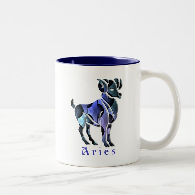 Caneca De Café Em Dois Tons Copo de café da ram do Aries (Direita)