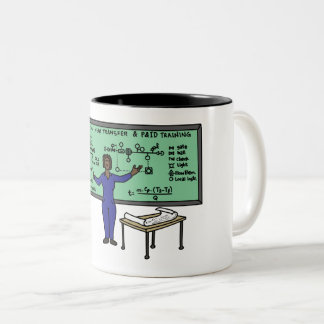 Caneca De Café Em Dois Tons Copo de café da regra das mulheres da engenharia
