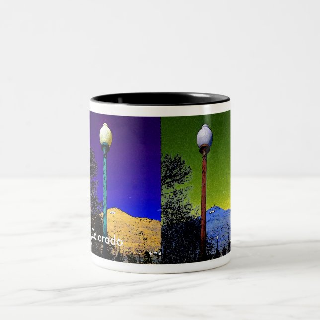 Caneca De Café Em Dois Tons Copo de café do estilo do pop art (Centro)