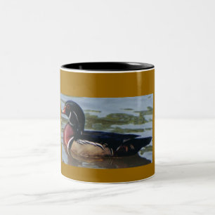 Caneca De Café Em Dois Tons Copo de café do pato de madeira