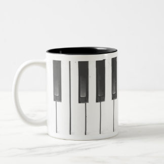 Caneca De Café Em Dois Tons Copo de café do piano