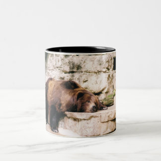 Caneca De Café Em Dois Tons Copo de café do urso de urso
