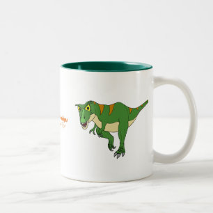 Caneca De Café Em Dois Tons Copo de café T-Rex do dinossauro e Stegosaurus