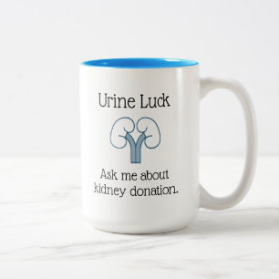 Caneca De Café Em Dois Tons Copo de doação de rim