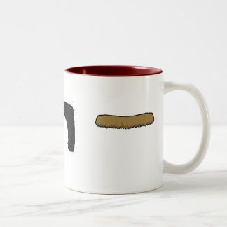 CANECA DE CAFÉ EM DOIS TONS COPO DE MOUSTACHE!