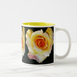 Caneca De Café Em Dois Tons Copo de Rosa em forma de coração