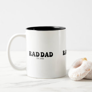 Caneca De Café Em Dois Tons Copo de Vinho Retro Rad Dad Est.