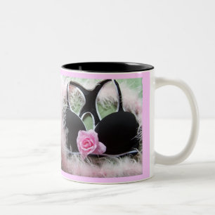 Caneca De Café Em Dois Tons Copo do apoio