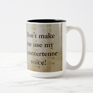Caneca De Café Em Dois Tons Copo do Countertenor