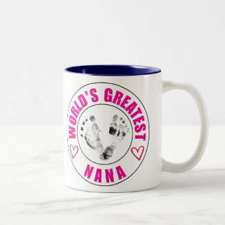 Caneca De Café Em Dois Tons Copo do Greatist Nana do mundo