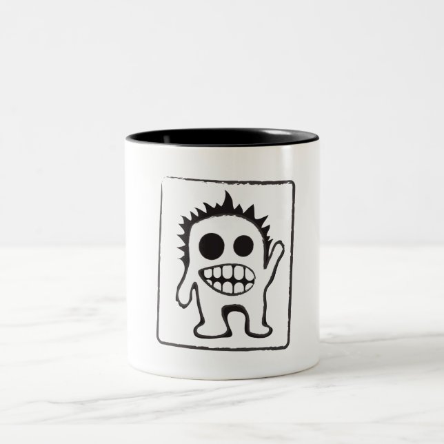 Caneca De Café Em Dois Tons copo do monstro (Centro)