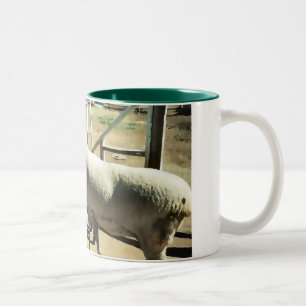 Caneca De Café Em Dois Tons Copo dos carneiros