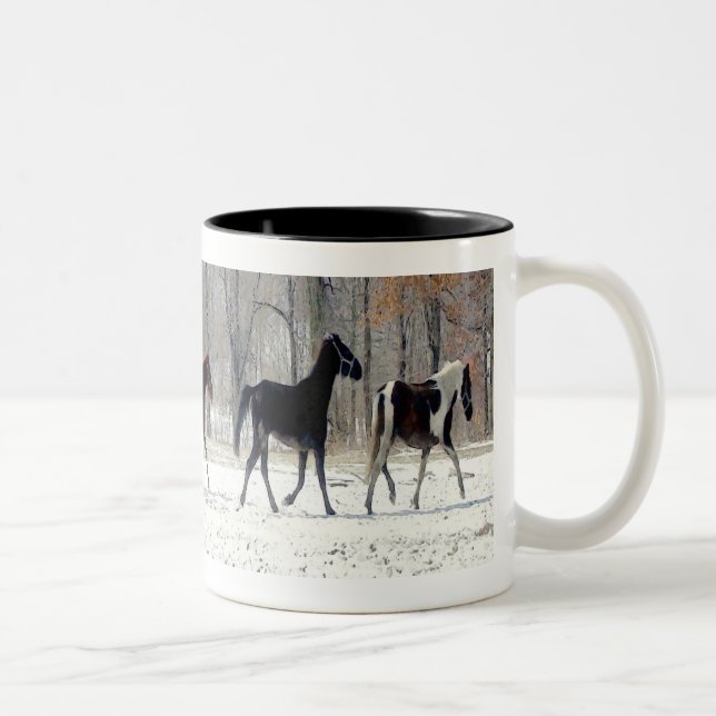 CANECA DE CAFÉ EM DOIS TONS COPO DOS CAVALOS SELVAGENS (Direita)