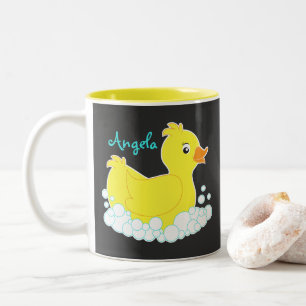 Caneca De Café Em Dois Tons Copo Ducky de borracha do quadro/caneca