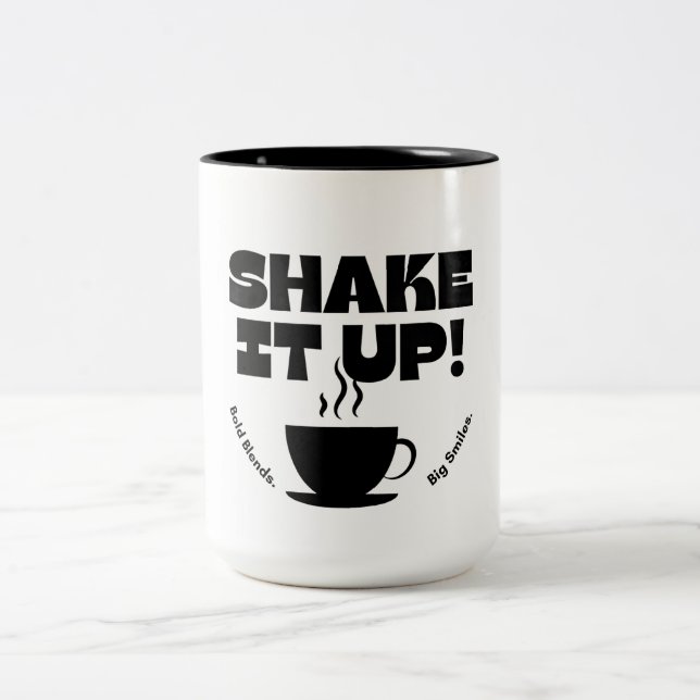 Caneca De Café Em Dois Tons Copo elegante (Centro)