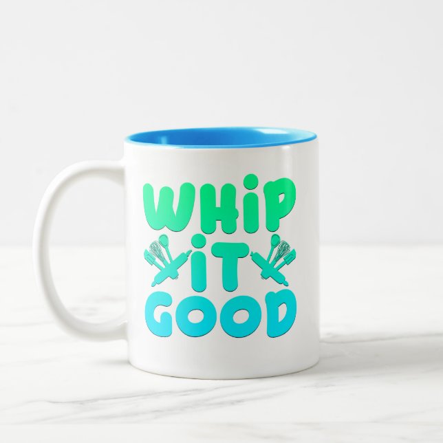 Caneca De Café Em Dois Tons Copo Gráfico Acerte na Mistura (Esquerda)