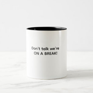 Caneca De Café Em Dois Tons Copo humorístico para pausa de café mais silencios